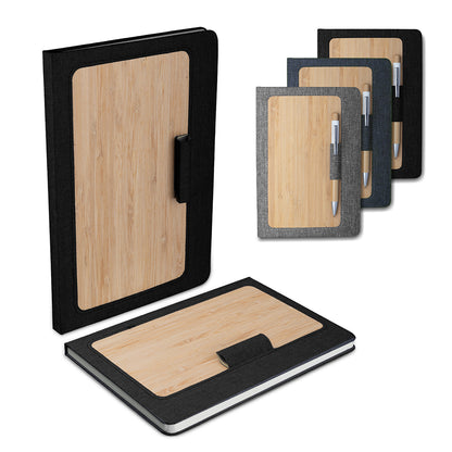 Caderno A5 Capa em RPET e Bambu