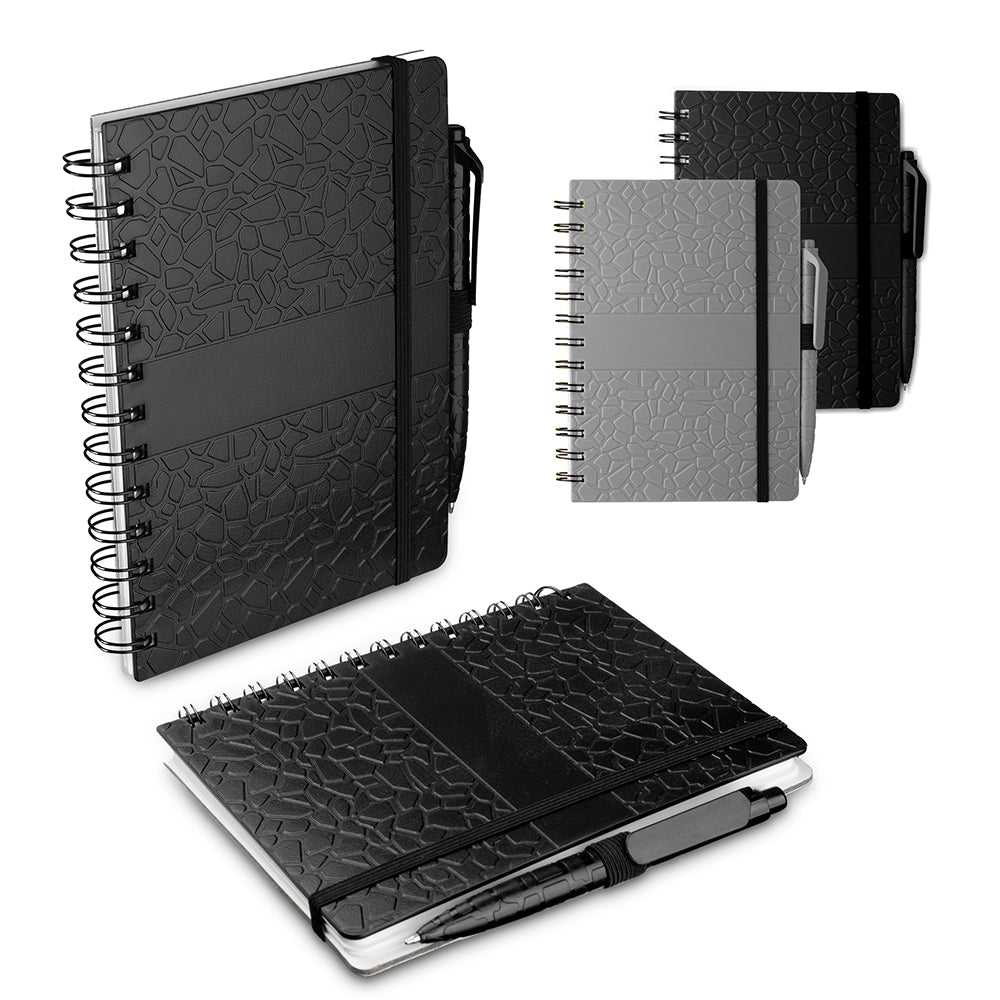 Caderno B6 Capa em ABS com Caneta