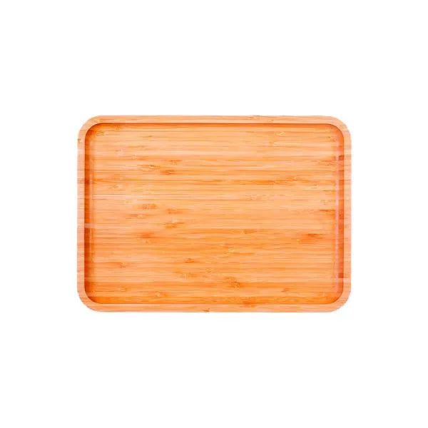BANDEJA EM BAMBU PARA SERVIR - 28X20CM
