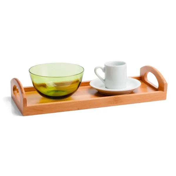 BANDEJA PARA SERVIR EM BAMBU GÊNOVA 32CM X 14CM