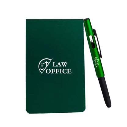 BLOCO PARA ANOTAÇÕES COM CANETA - VERDE