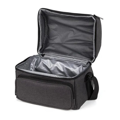 BOLSA TÉRMICA EM RPET -  CINZA ESCURO - 10L