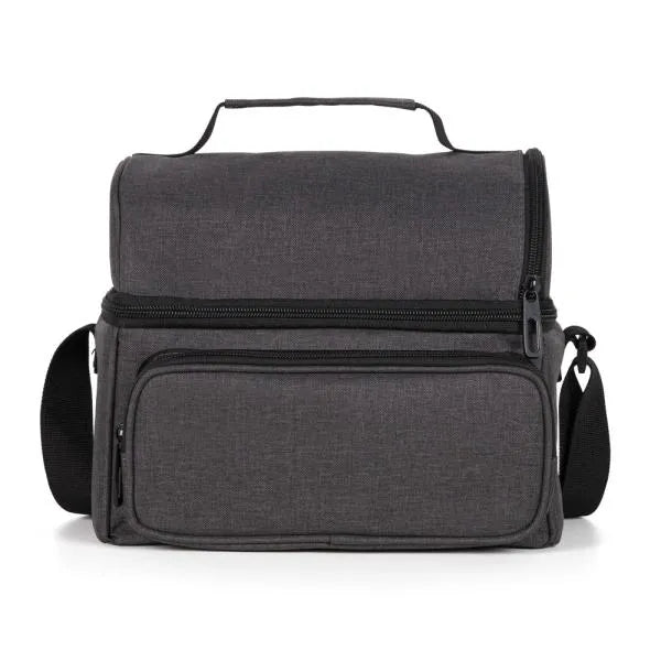 BOLSA TÉRMICA EM RPET -  CINZA ESCURO - 10L