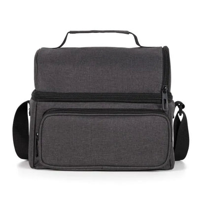 BOLSA TÉRMICA EM RPET -  CINZA ESCURO - 10L