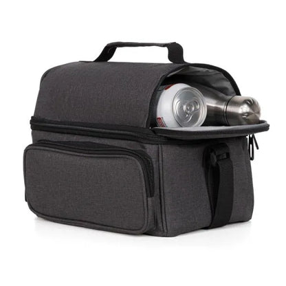 BOLSA TÉRMICA EM RPET -  CINZA ESCURO - 10L