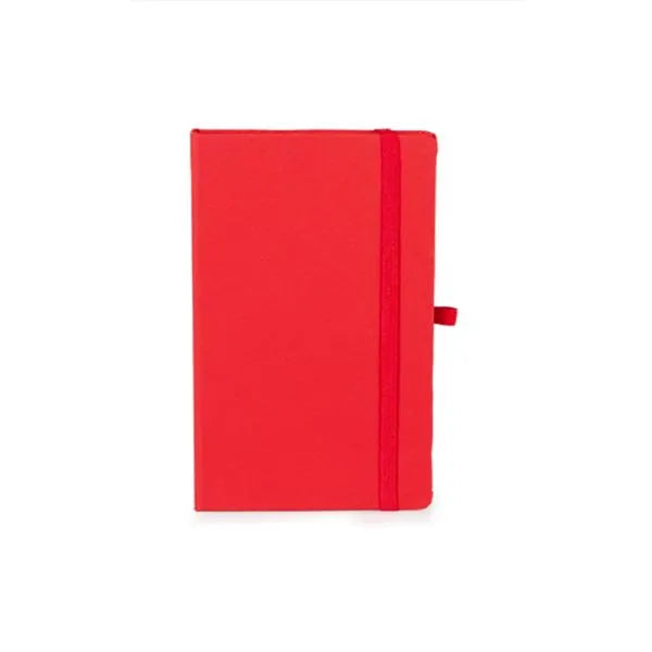 CADERNETA S/ PAUTA VERMELHO - 12,2X17 CM