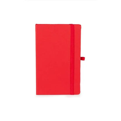 CADERNETA S/ PAUTA VERMELHO - 12,2X17 CM