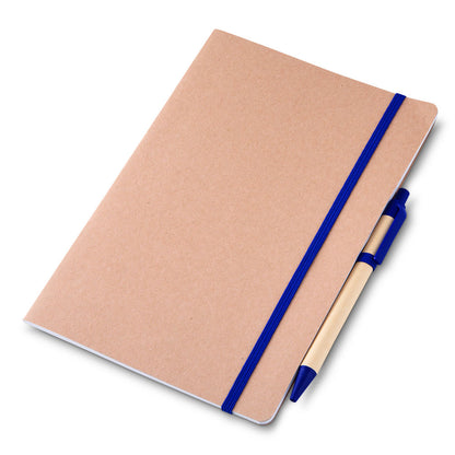 Caderno A5 capa em papel Kraft com caneta