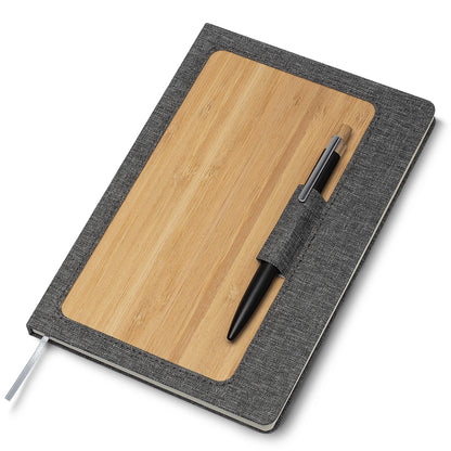 Caderno A5 Capa em RPET e Bambu