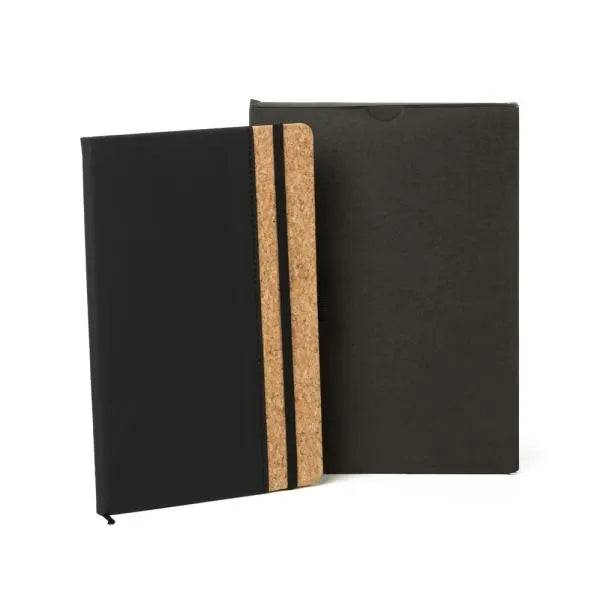CADERNO C/ PAUTA - PRETO - 14X21CM