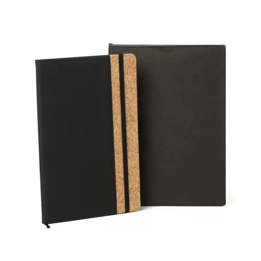 CADERNO C/ PAUTA - PRETO - 14X21CM