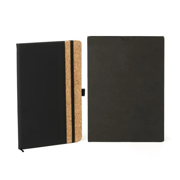 CADERNO C/ PAUTA - PRETO - 14X21CM
