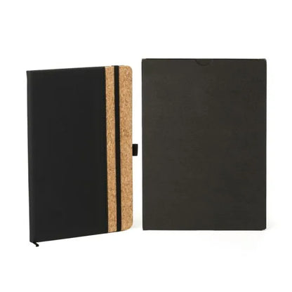 CADERNO C/ PAUTA - PRETO - 14X21CM