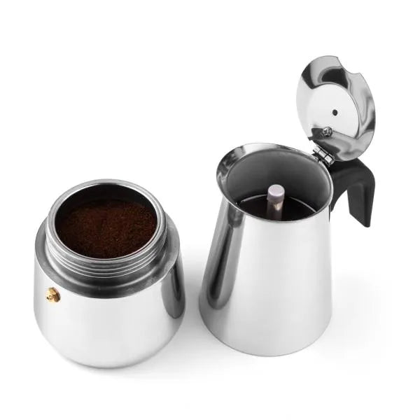 CAFETEIRA ITALIANA EM AÇO INOX - 350 ML