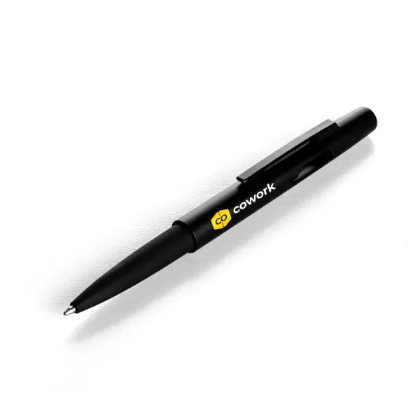 CANETA ESFEROGRÁFICA EM ABS COM TAMPA E PONTA TOUCH PRETA