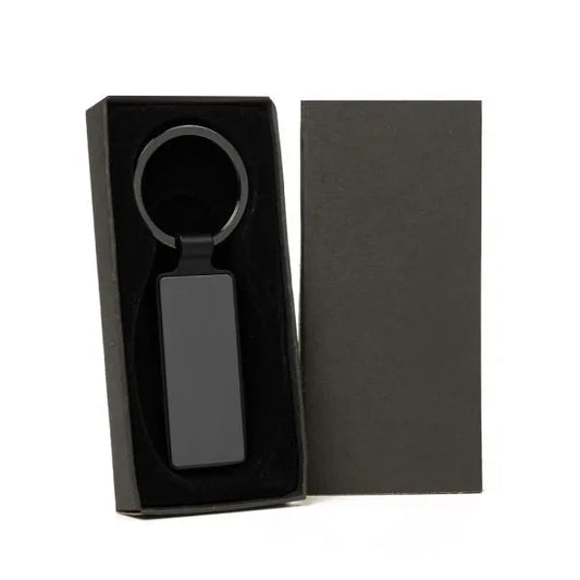 CHAVEIRO EM METAL - CINZA/PRETO