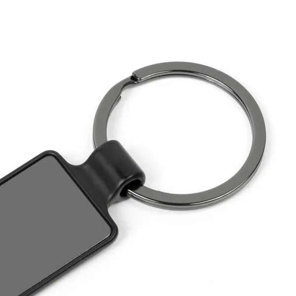 CHAVEIRO EM METAL - CINZA/PRETO