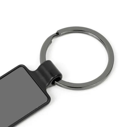 CHAVEIRO EM METAL - CINZA/PRETO