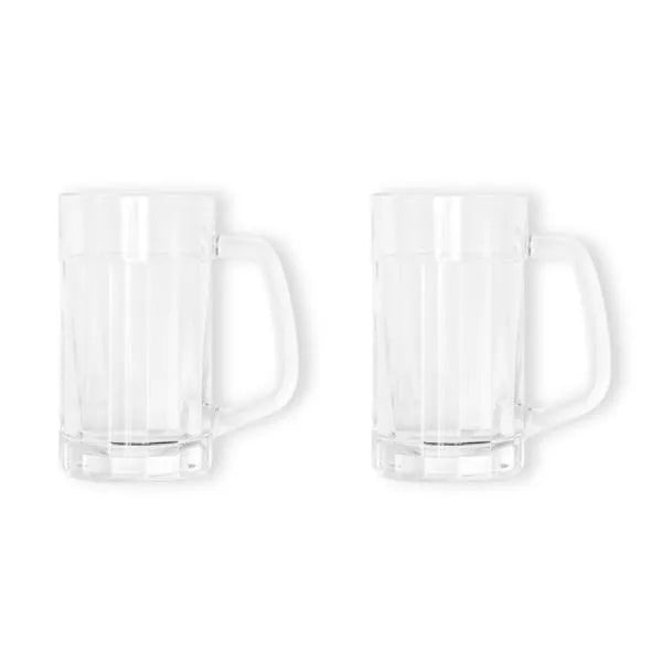 CONJ. CANECAS PARA CERVEJA E ESPAÇO PARA GARRAFA - 2 PÇS