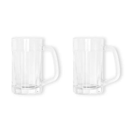 CONJ. CANECAS PARA CERVEJA E ESPAÇO PARA GARRAFA - 2 PÇS
