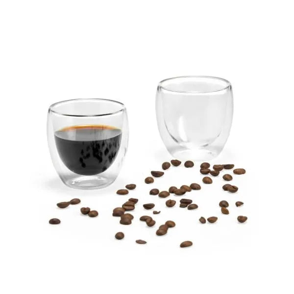 CONJ. DE COPOS COM PAREDE DUPLA - 100ML - 2 PÇS