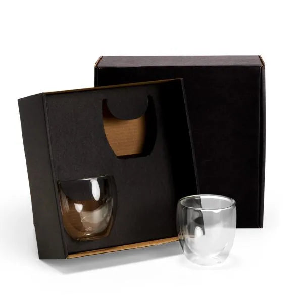 CONJ. DE COPOS COM PAREDE DUPLA - 250ML - 2 PÇS