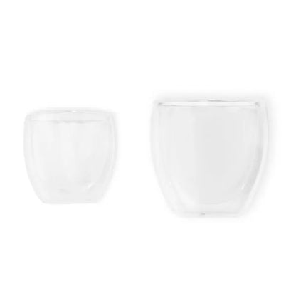 CONJ. DE COPOS COM PAREDE DUPLA - 250/100ML - 2 PÇS
