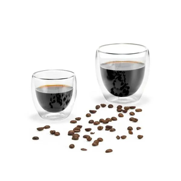CONJ. DE COPOS COM PAREDE DUPLA - 250/100ML - 2 PÇS