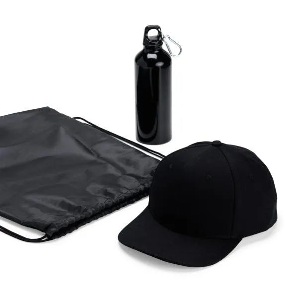 CONJ. MOCHILA SACOLA, GARRAFA E BONÉ - 3 PÇS