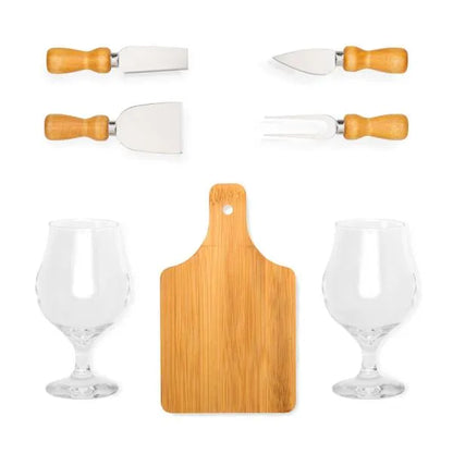 CONJUNTO PARA QUEIJO / CERVEJA - 7 PÇS
