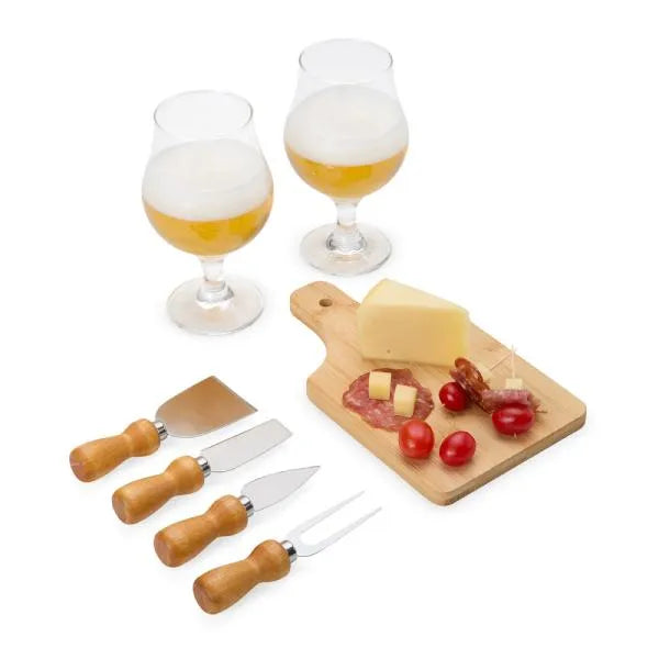 CONJUNTO PARA QUEIJO / CERVEJA - 7 PÇS