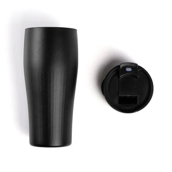 COPO DUPLA CAMADA EM ALUMÍNIO RECICLADO  - PRETO - 500 ML