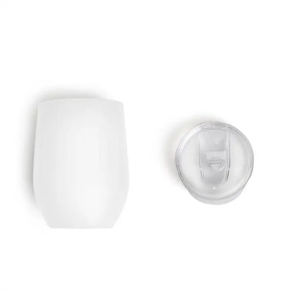 COPO TÉRMICO C/ TAMPA - BRANCO - 340 ML
