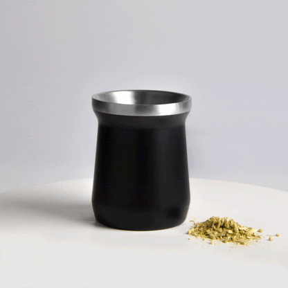 CUIA TÉRMICA EM AÇO INOX - PRETO - 300ML