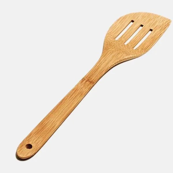 ESPÁTULA PERFURADA EM BAMBU UTILITY - 30 CM
