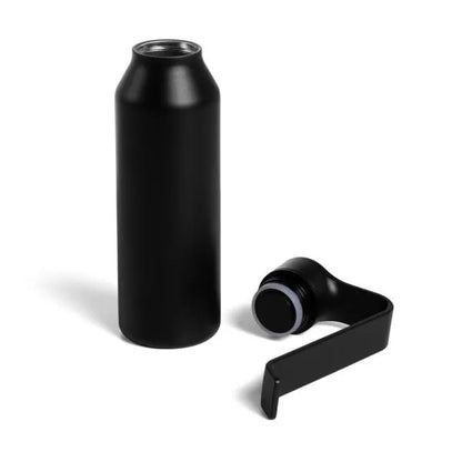 GARRAFA CAMADA DUPLA EM ALUMÍNIO RECICLADO - PRETA - 450ML