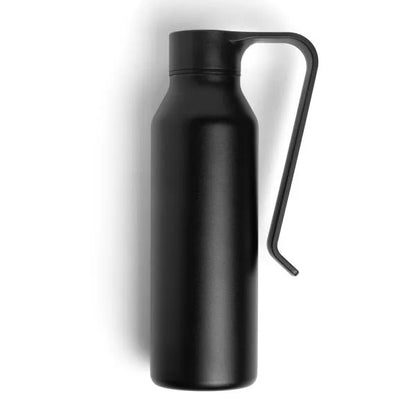 GARRAFA CAMADA DUPLA EM ALUMÍNIO RECICLADO - PRETA - 450ML