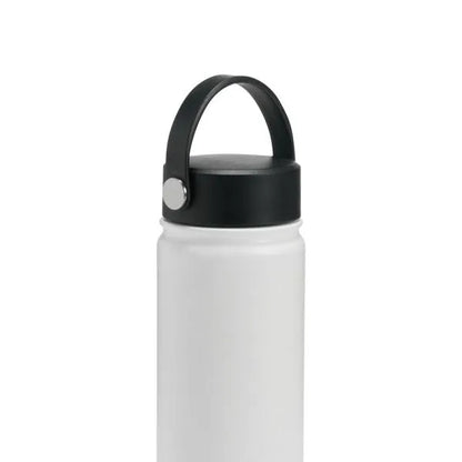 GARRAFA DUPLA CAMADA NA COR BRANCA - 550 ML