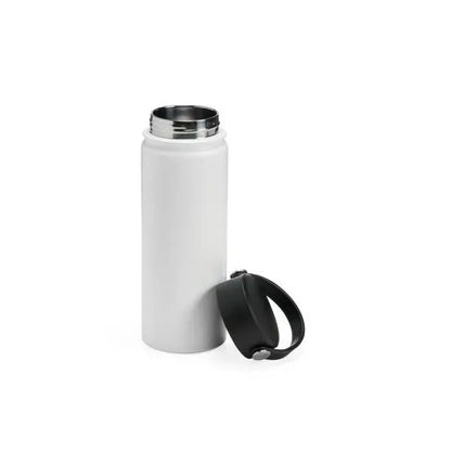 GARRAFA DUPLA CAMADA NA COR BRANCA - 550 ML