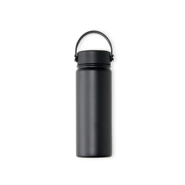GARRAFA DUPLA CAMADA NA COR PRETA - 550 ML