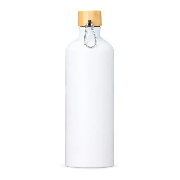 GARRAFA EM ALUMÍNIO BRANCA - 1 LITRO
