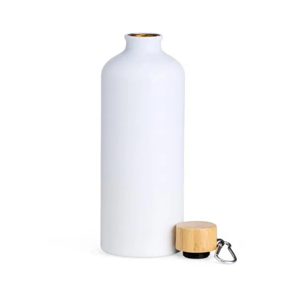 GARRAFA EM ALUMÍNIO BRANCA - 1 LITRO
