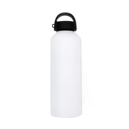 GARRAFA EM ALUMÍNIO BRANCO - 600 ML