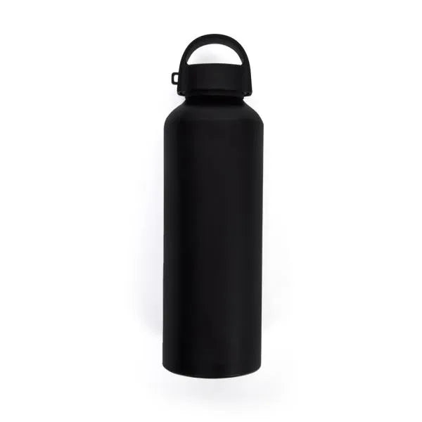 GARRAFA EM ALUMÍNIO PRETO - 600 ML