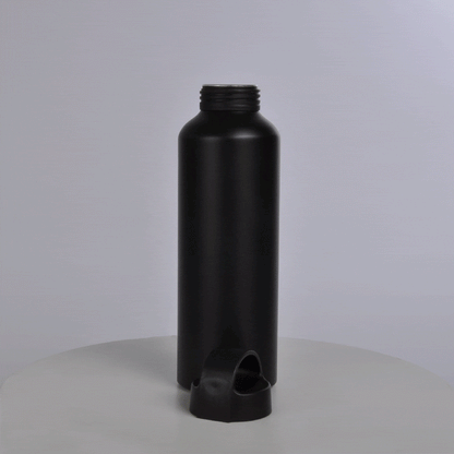 GARRAFA EM ALUMÍNIO PRETO - 600 ML