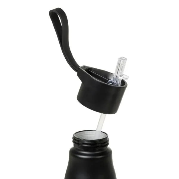 GARRAFA EM ALUMINIO RECICLADO - PRETO - 750 ML