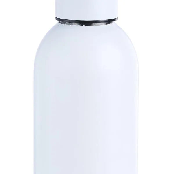 GARRAFA EM INOX PAREDE DUPLA - BRANCA - 500 ML