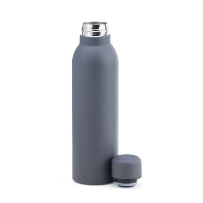 GARRAFA EM INOX PAREDE DUPLA - CINZA - 470 ML