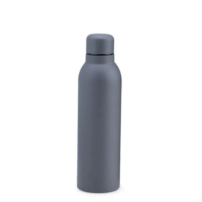 GARRAFA EM INOX PAREDE DUPLA - CINZA - 470 ML