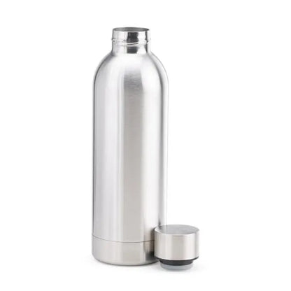 GARRAFA EM INOX PAREDE DUPLA - PRATA - 500 ML